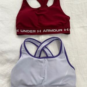 Under Armour Purple Trim Sports Bra
